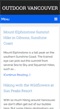 Mobile Screenshot of outdoorvancouver.ca