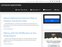 Tablet Screenshot of outdoorvancouver.ca